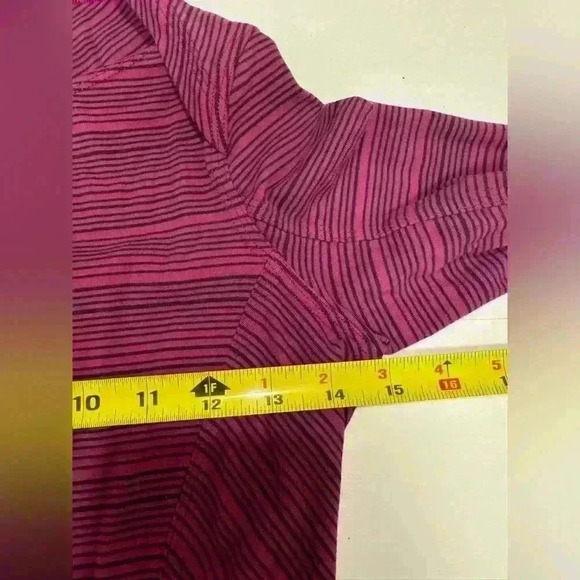Lululemon Kanto Catch Me Long Sleeve Rulu Top Purple Stripe Size small - Picture 9 of 10
